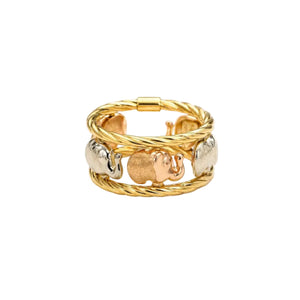 Bague en 3 Or 18K - Taille 52 - 3.88 Grs