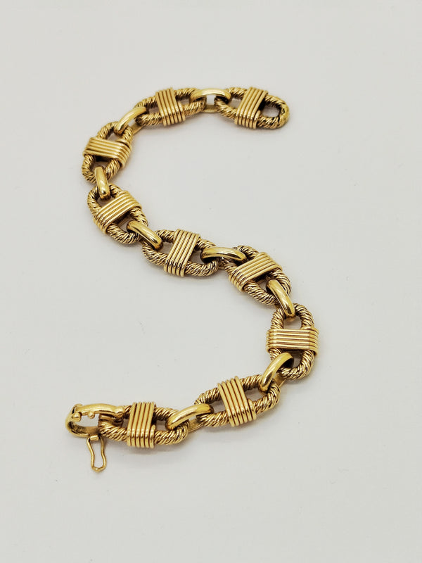 Bracelet en or jaune 18 K -  40.27 G