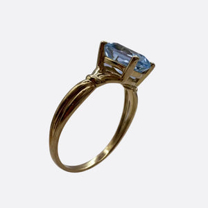 Bague Solitaire en Or Jaune 18 K - 1.66 G