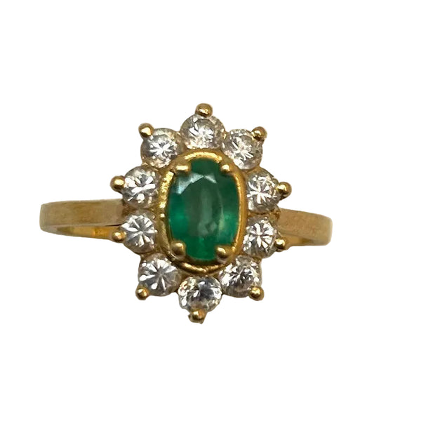 Bague en Or jaune 18K - Taille 54 - 3.42G