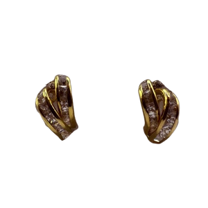 Boucles d'oreilles créoles en or jaune 18K 1.94 Grs