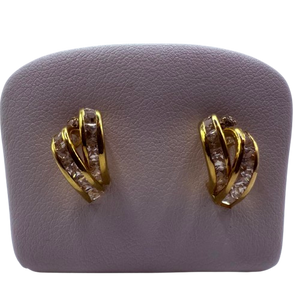Boucles d'oreilles créoles en or jaune 18K 1.94 Grs