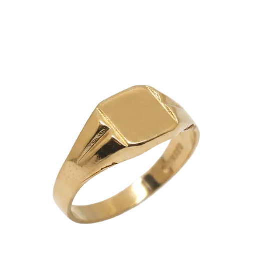 Chevalière en Or Jaune 18 carats