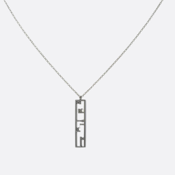 Collier en or blanc 18k -  6.10 G