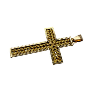 Pendentif Croix en Or Jaune 18k - 6.93 G