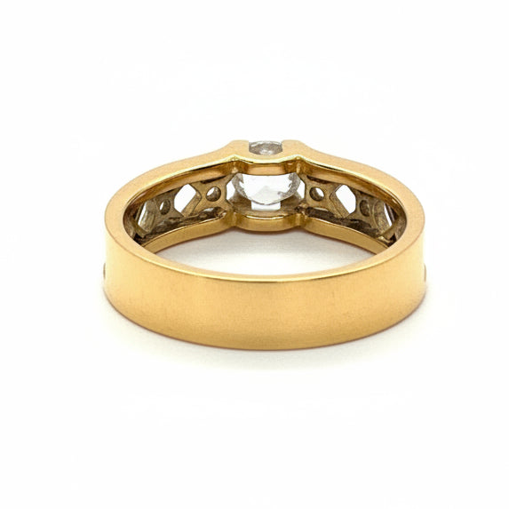 Bague en Or jaune 18k - 4.40G - Taille 53