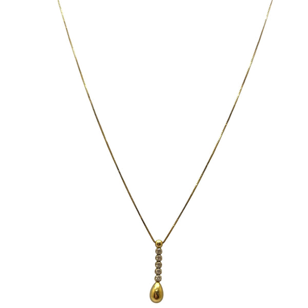 Collier princesse or jaune 18K