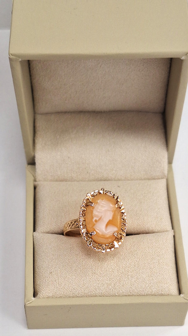Bague Camée Or Jaune 18K Taille 50