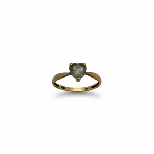 Bague solitaire or jaune 18K - 1.65 G
