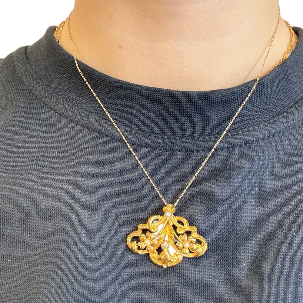 Pendentif Vintage en Or Jaune 18 Carats