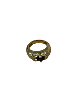 Bagues en or jaune 18 K - Taille : 56 - 14.23 G