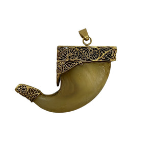 Pendentif Griffe de Félin en Or Jaune 18k - 12.12 G