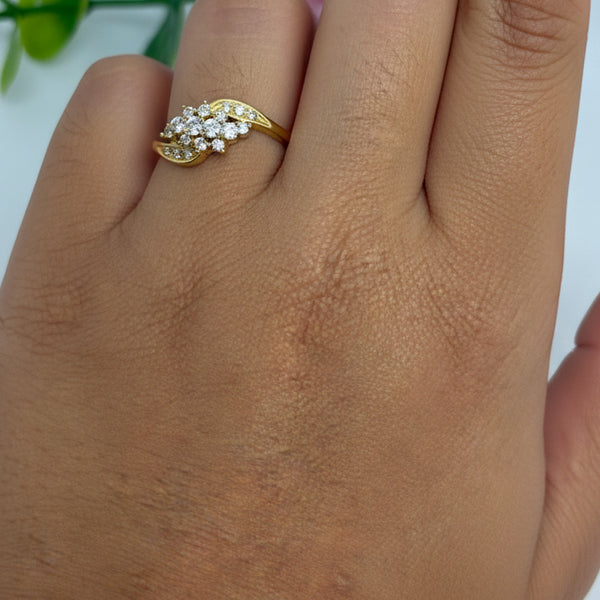 Bague en or Jaune 18 K - Taille 49 -  2.57 G