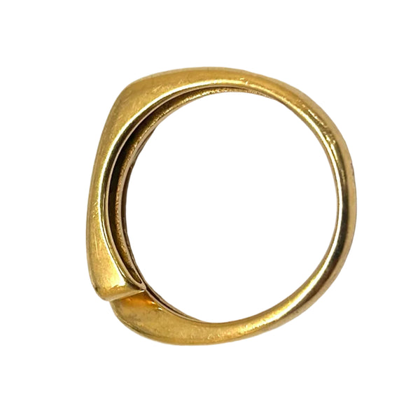Bague en Or Jaune 18K - Taille 54 - 4.25G