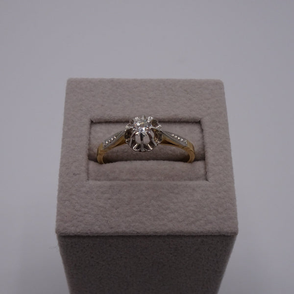 Bague en Or Jaune 18K - Taille 57