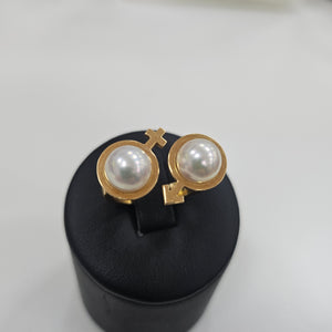 Bague Signée Ilona Orel en Or Jaune 18K - Taille 54 - 8.35G