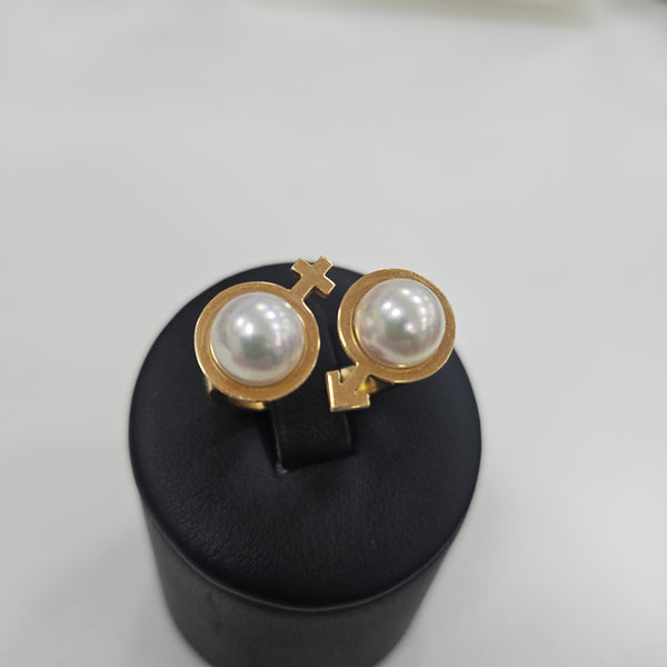 Bague Signée Ilona Orel en Or Jaune 18K - Taille 54 - 8.35G