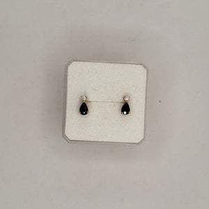 Boucles d'oreilles en Or 18k avec saphirs et oxydes