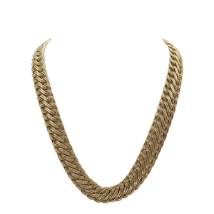 Collier chaîne américaine en or jaune 18K - 19.12 G