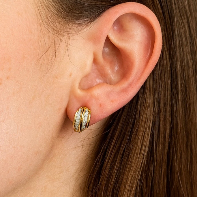 Boucles d'oreilles en Or Jaune 18K - 1.38g