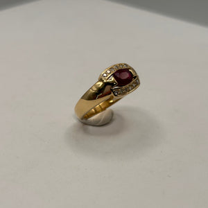 Bague en Or Jaune 18k Taille-56