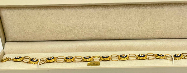 Bracelet Fantaisie en Or Jaune 20K 12.72 Grs