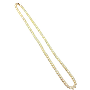 Collier sautoir en or jaune 18 carats et Perles