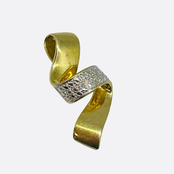 Pendentif torsadé en or jaune 18 K - 2.21 G
