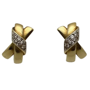 Boucles d'oreilles fantaisie en Or Jaune 18K - 3.53Grs