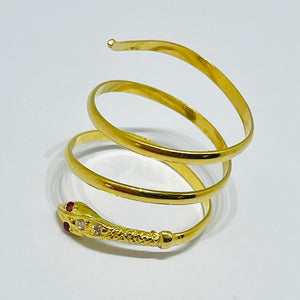 Bague spirale en Or Jaune 18K - Taille 56 - 2.87g