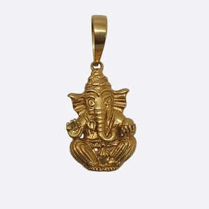 Pendentif Ganesh en Or jaune 18K - 2.52g