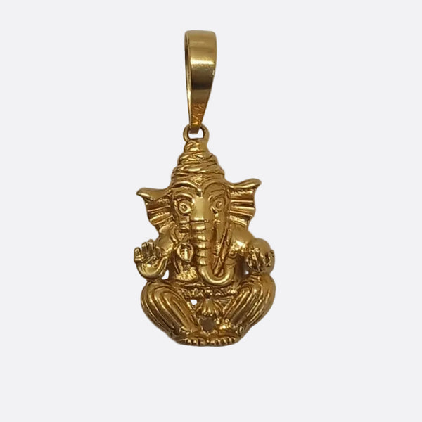 Pendentif Ganesh en Or jaune 18K - 2.52g