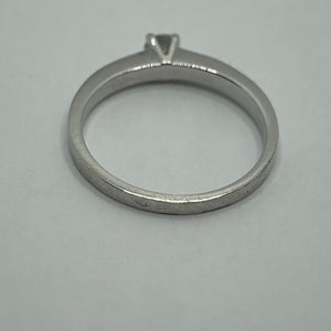 Bague Solitaire Or Blanc 18K 2.69 Grs