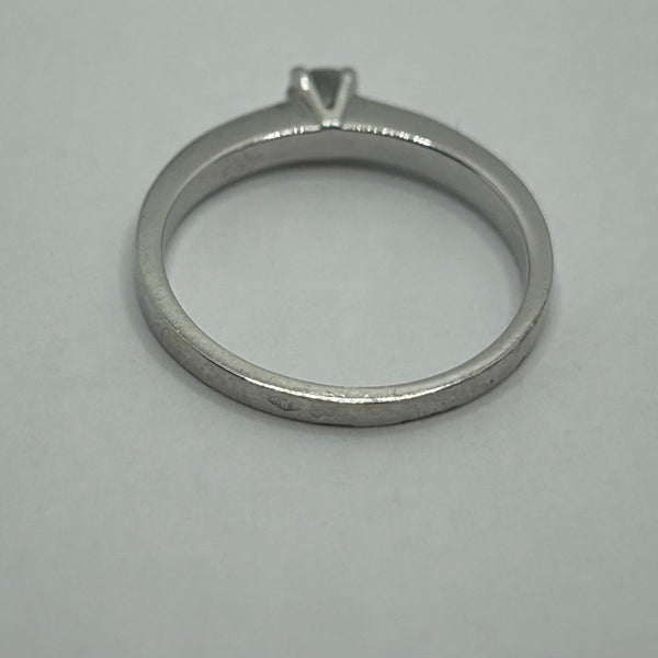 Bague Solitaire Or Blanc 18K 2.69 Grs