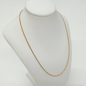 Collier Chaîne Torsadé Or Jaune 18k