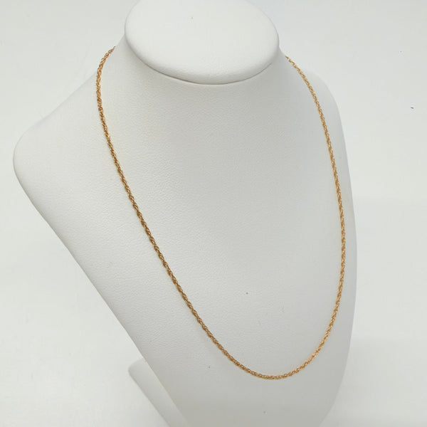 Collier Chaîne Torsadé Or Jaune 18k