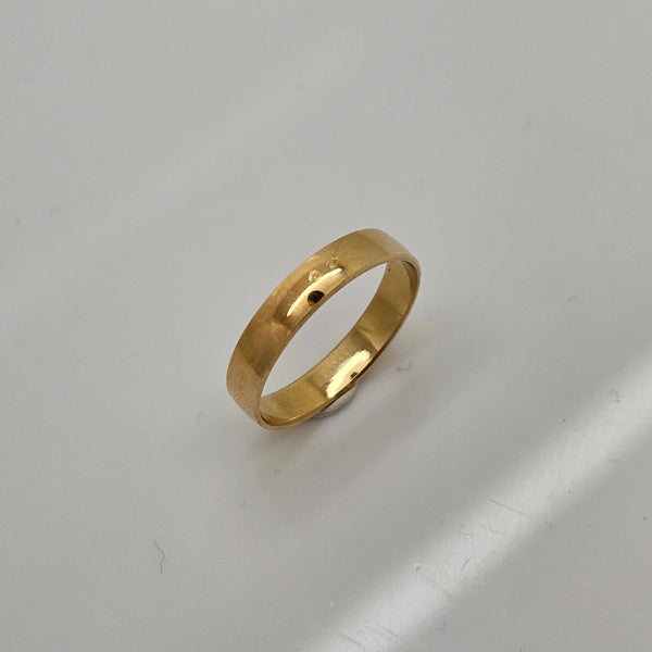 Bague Alliance en Or Jaune 18K - Taille 60 - 3.38G