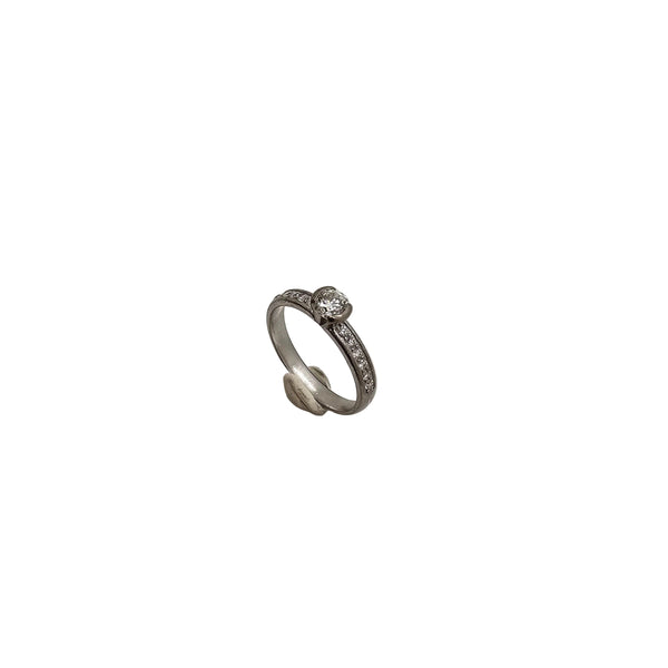Bague en Or Blanc 18K - 3.51 Grs - Taille 56