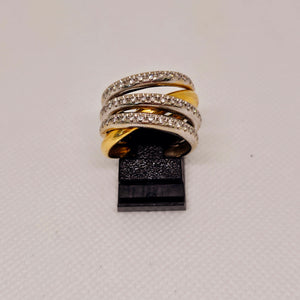 Bague en Or 18K et diamants T.55