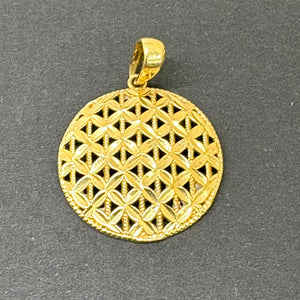 Pendentif Médaille en Or Jaune 18K - 1.47g