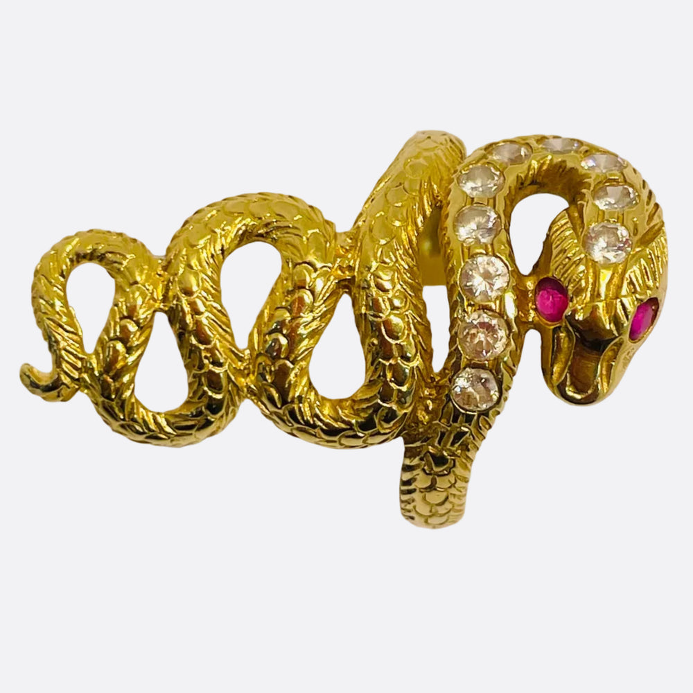 Bague en Or Jaune 18k - Taille 54