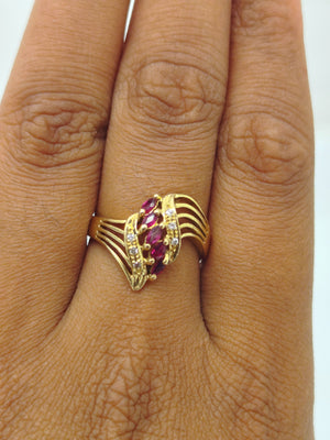 Bague en Or Jaune 18K - Taille 53