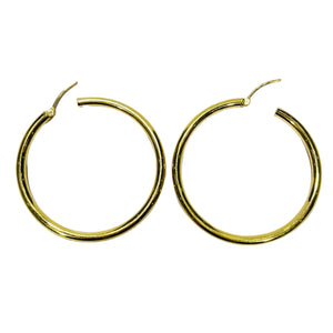 Boucles créoles en Or Jaune avec Poinçon 18K