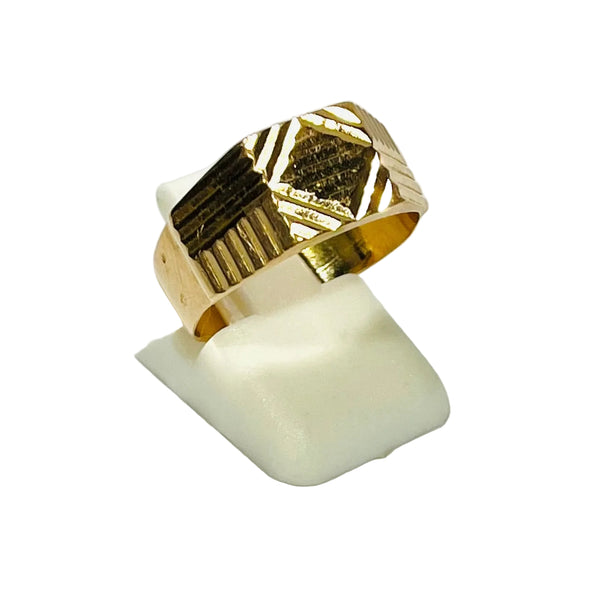 Chevalière en Or Jaune 18 carats - Taille 55