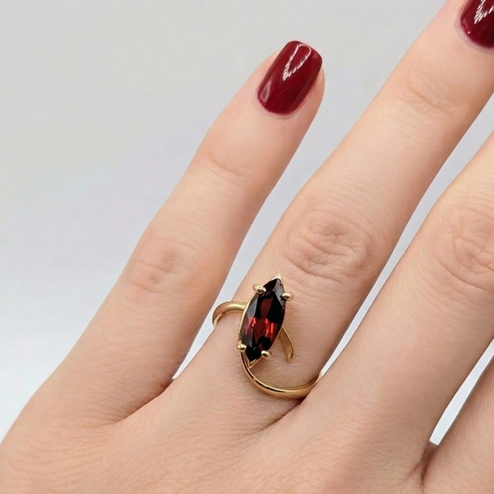 Bague ancienne en or jaune 18 K - Taille 49 - 3.94 G