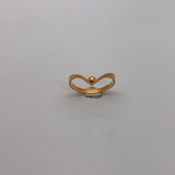 Bague en or jaune 18 carats  taille -53