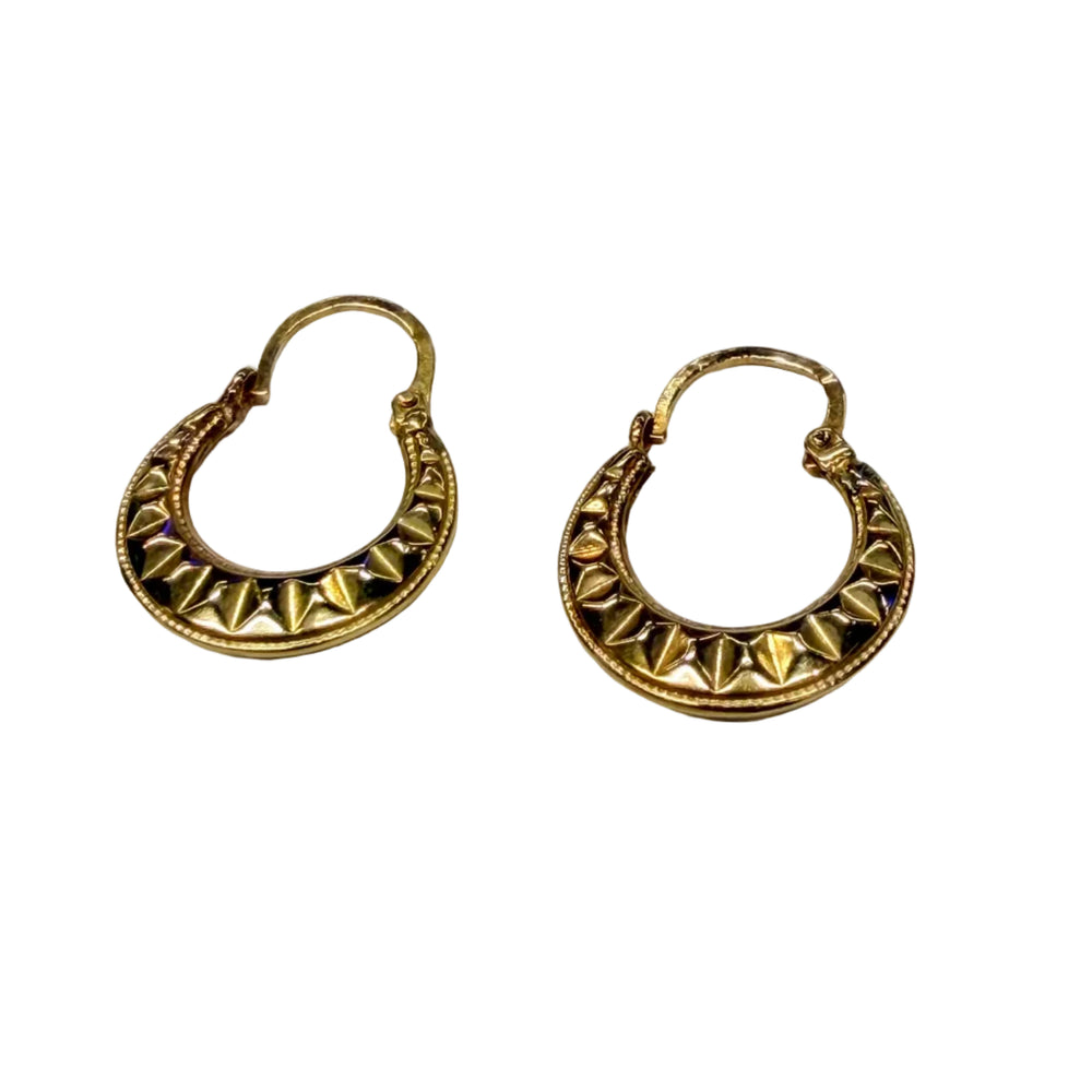Boucle d'oreilles en Or Jaune 18K - 1.29G