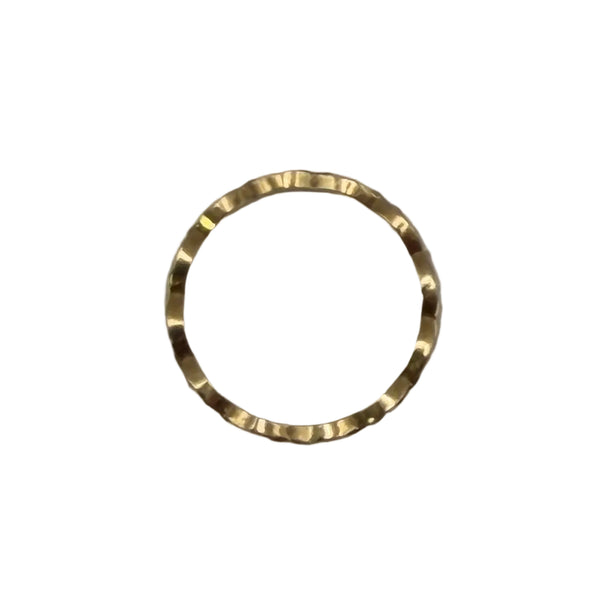 Bague Alliance Or Jaune et Blanc 18K