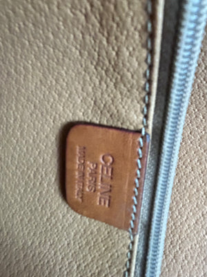 Sac cabas Céline vintage en cuir marron