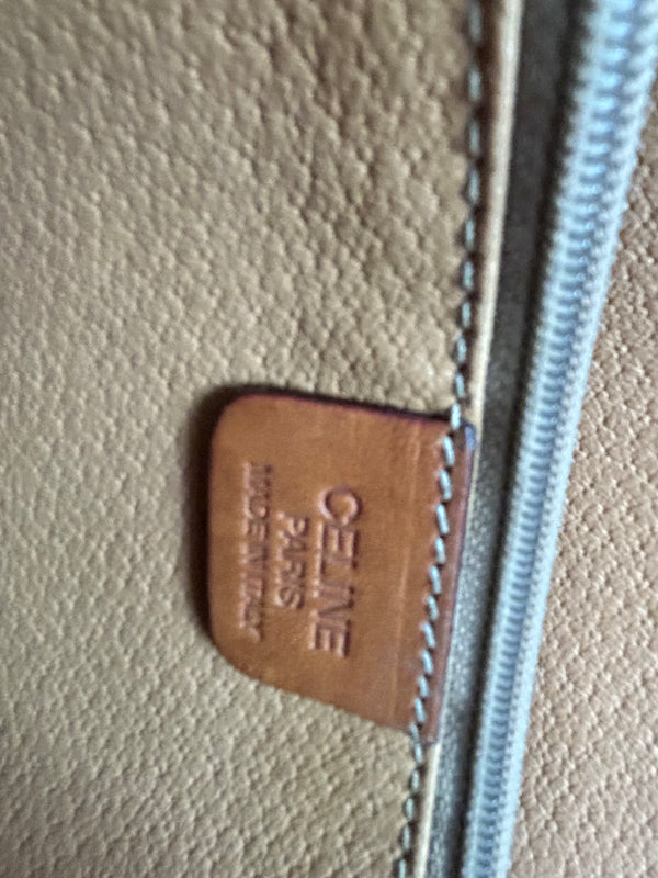 Sac cabas Céline vintage en cuir marron